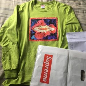 SS17 Supreme Bloom Tee Medium Green